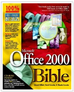 Microsoft Office 2000 Bible Excel, Access, PowerPoint, Word 4 Bonus CD Rom's NEW - Picture 1 of 16