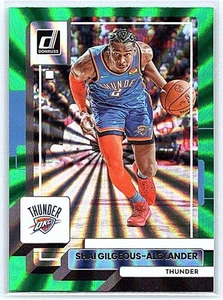 2022-23 Donruss #100 Shai Gilgeous-Alexander Green Lazer - Picture 1 of 2