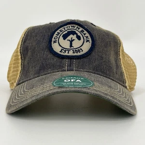 Hometown Bank Mütze - Legacy OFA SnapBack MeshBack Baseballkappe neu ohne Etikett blau Denim - Bild 1 von 12