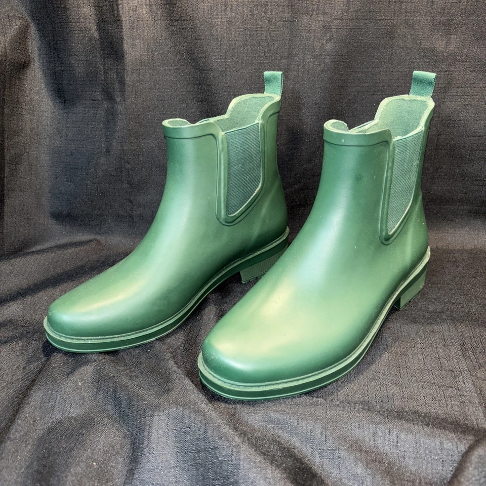J Crew Mercantile Mujer’s Chelsea Verde Goma Botines - Talla 9 Foto 1 de 4