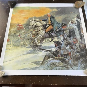Dietz Druck George Washington Schlacht von Trenton 27”x26” Karton Poster - Bild 1 von 11