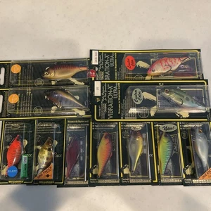 Megabass Esche da Pesca Vibranti Set di 11 Vibrazioni Usate Collezione - Foto 1 di 4