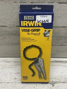 IRWIN 27ZR 20R Vise-Grip Locking Chain Clamp Pliers, 9'' Steel New - Picture 1 of 3
