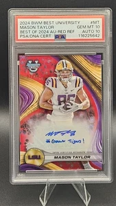 2024 Bowman Best U Mason Taylor Auto Red Refractor #2/10 Tigers. Psa 10 Auto10 - Picture 1 of 2