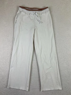 Pantalones deportivos Marine Layer para mujer XS blancos pierna ancha salón cintura arco iris Foto 1 de 4