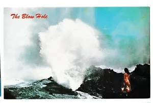 SCHÖN und DAS BLASLOCH Oahu Blasloch Wasser Halona Hawaii HI Postkarte - Bild 1 von 2