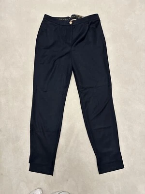 New Ted Baker Rivaat Skinny Navy Trouser Pants with Stepped Hem Size Ted 2 Uk 10 - Image 1 of 4