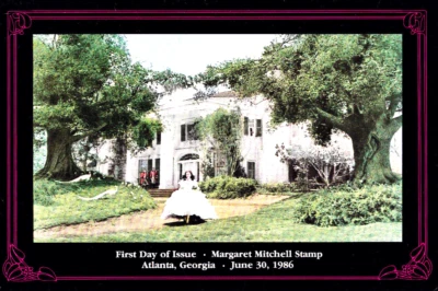 USPS 1st Day Ceremony Program #2168 C1 Margaret Mitchell Novel Film GWTW 1986 - Image 1 of 4