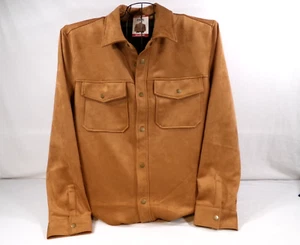 FRYE SHIRT JACKET CLASSIC Faux Suede Size XL Toffee Ladies Love this Look! - Picture 1 of 4
