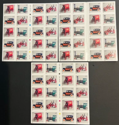 US Stamps Antique Toys 3 Books of 20 Stamps @ .37 Cents 2003 MNH - Image 1 of 2