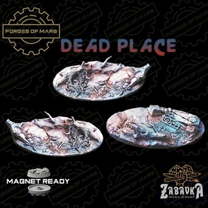 Bases - Dead Place Cemetery - Oval 75x42mm (x3) - Imagen 1 de 1