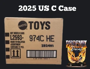 Hot Wheels Basic 2025 US C Case 72 Pcs - Factory Sealed PLEASE READ DESCRIPTION - Picture 1 of 1