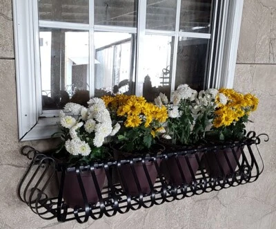 48" window box wrought iron - Image 1 of 4