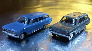 * Herpa 451574 Opel Rekord Estate 2 cars in Pack 1:87 HO Scale - Picture 1 of 2