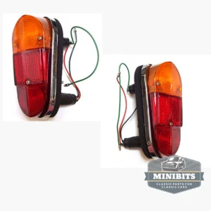 Mini Morris Rear Light Lens Pair - Left and Right (Early) NEW - Picture 1 of 1