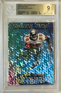 WARRICK DUNN 1999 FLEER FLAIR SHOWCASE CARD BGS 9 GEM TAMPA BAY BUCCANEERS - Picture 1 of 2
