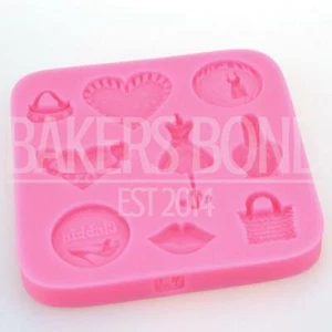 9 Fashion & Heart Shaped Silicone Mould Wedding Chocolate Cake Baking Icing ice - Picture 1 of 2