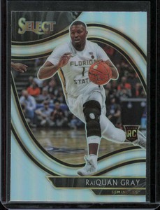RaiQuan Gray 2021-22 Panini Chronicles Draft Select Courtside Silver Holo RC