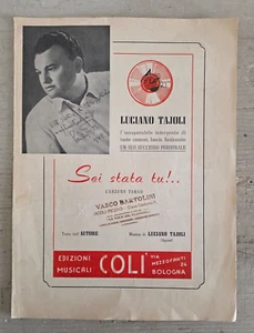 Spartito Musicale Sei Stata Tu di Luciano Tajoli Ed. Musicali Colì - Imagen 1 de 2