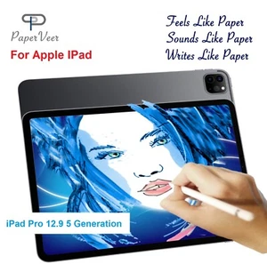 PaperVeer Matte Finish Film Anti-Glare Screen For Apple iPad Pro 12.9 in 5 G - Picture 1 of 10