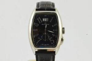 Philip Watch Quartz Men's 30MM Steel Vintage with Leather Band Wrist RAR - Picture 1 of 7