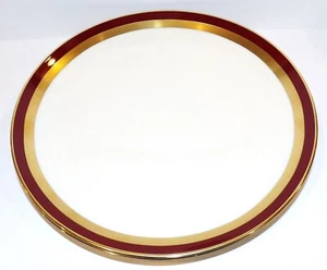 EXQUISITE HTF SET OF 3 GORHAM FINE CHINA RUBY CONTESSA 10 3/4" DINNER PLATES - Picture 1 of 4