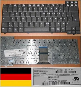 Tastiera Qwertz Tedesca HP Evo N600V N620C B489C0FRXU103P 241428-041 229660-042 - Foto 1 di 1