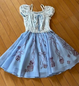 Secret Honey Light Blue Ribbon Cute Dress Size 2 - Picture 1 of 11