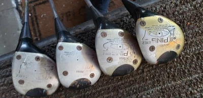 JUEGO 4 PALOS DE GOLF PING BLACK DOT EYE 2 CON CABEZA DE MADERA USADOS Foto 1 de 4