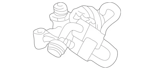 Válvula de recirculación de gases de escape (EGR) genuina Mercedes-Benz 112-140-04-60 Foto 1 de 1