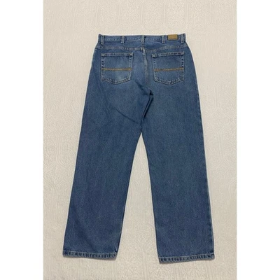 Pantalones de mezclilla para hombre Outdoor Life clásicos calce relajado 36x30 azul algodón Foto 1 de 4