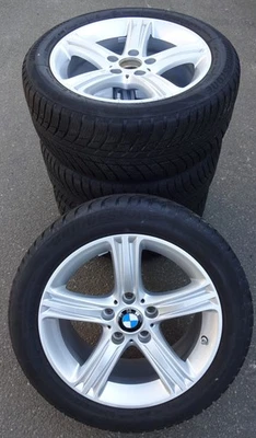 4x Original BMW Winterräder 225/50 R17 94H - für 3er F30 F31 4er F32 F33 F36 120 - Bild 1 von 4