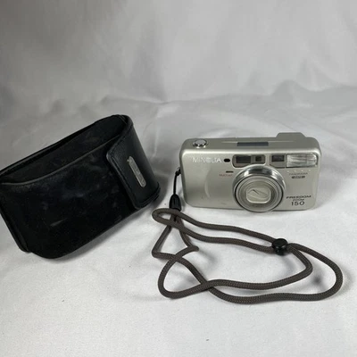 Minolta Freedom Zoom 150 Panorama 35mm Film Camera With Case - Parts/Repair - Image 1 of 4