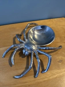 "Soporte para joyería Spider Candy Dish de aluminio fundido macizo 9"x7”x1,5""" - Imagen 1 de 11