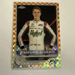2022 Topps Chrome F1 Frederik Vesti Refractor Orange Checker Flag #85 /25 - Picture 1 of 9