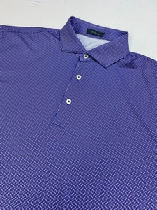Polo de golf Turtleson grande para hombre azul/rosa geométrico elástico polo de golf poliéster - Imagen 1 de 7