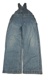 Vintage Y2K Union Bay Bib Denim Jean Overalls Mens Medium 34x32 Suspender Baggy - Picture 1 of 16