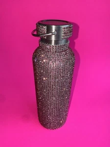 TOMO Luxury Water Bottle Crystal Swarovski Bejeweled Rose blossom New No Box - Picture 1 of 9