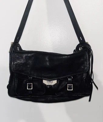 Rag & Bone Large Field Messenger Bag Woman’s Black Leather Handbag - Image 1 of 4