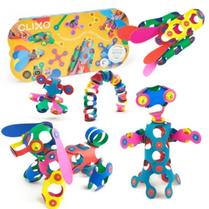 Clixo Rainbow Pack Magnetic Flexible Building Toy 42 Pieces - Picture 1 of 4