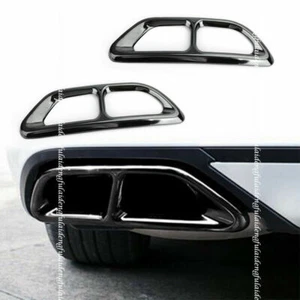 Black Rear Muffler Exhaust Pipe Cover Frame For Honda Accord 2018-2022 Stainless - Picture 1 of 8