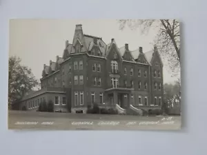MT Vernon Iowa IA RPPC echtes Foto Bowman Hall Cornell College Mount Vernon - Bild 1 von 2
