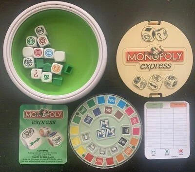 Monopoly Express All The Fun in 20 minutes-2005 UK Edition COMPLETE Hasbro PBros - Image 1 of 4