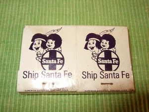 EISENBAHNSTREICHHÖLZER 4er-Set New Old Stock BUCH SANTA FE Verpackung Superior Chicago  - Bild 1 von 12