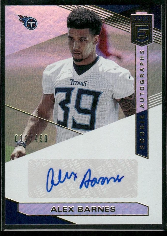 #RA-AB Alex Barnes 2019 Donruss Elite #/499 Elite Rookie Autographs - Image 1 of 2
