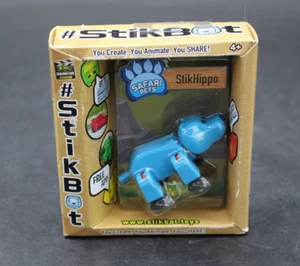 Zing Stikbot Safari Pets Blue StikHippo Figure - Picture 1 of 5