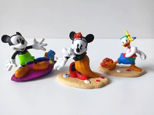 3er Set - Micky Maus + Minnie Maus + Donald Duck - Figur Urlaub Disney - Picture 1 of 12