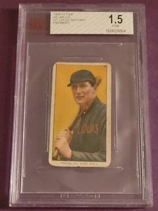 1909-11 T206 Piedmont Vic Willis HOF with Bat BVG 1.5 St. Louis Cardinals 