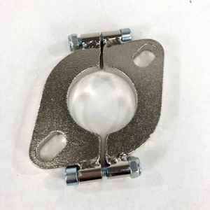 2" I.D.Brida ovalada plana dividida de 2 pernos (1,93" -2,08") hecha de acero dulce - Imagen 1 de 10