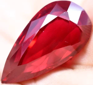 Natural 22.95 Ct  Blood Red Ruby Mozambique GGL Certified Treated Gemstone - Picture 1 of 10